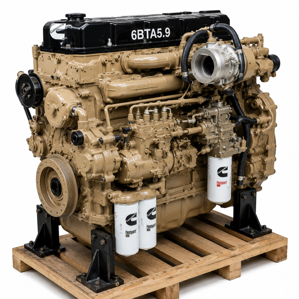 Cummins 6BTA5.9 Diesel Engine — with OEM Water Pump